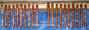 Finished Sticks Drying
